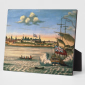 ニューヨークの街とフォートジョージの眺め フォトプラーク (側面)