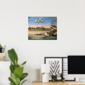 ニューヨークの街とフォートジョージの眺め ポスター (ホームオフィス)