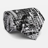 ニューヨークの街並み(モノクロ) ネクタイ (ロール)