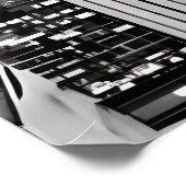 ニューヨークの街並み(モノクロ) ポスター (角)