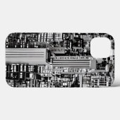 ニューヨークの街並み(モノクロ) Case-Mate iPhoneケース (裏面 (横))