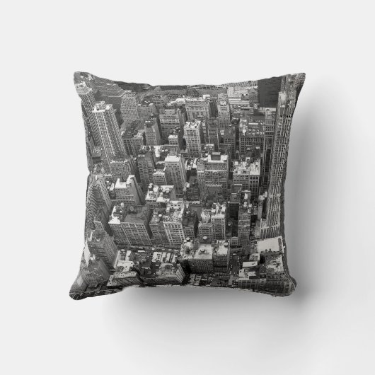 ニューヨークの記念品の枕NY都市景観の枕 クッション (裏面)