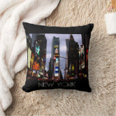 ニューヨークの記念品NYのタイムズ・スクエアの枕 クッション (ブランケット)