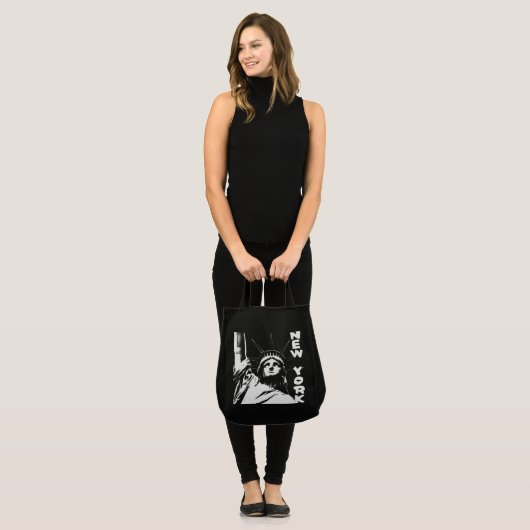 ニューヨークの記念品NYのトートバックの陸標の記念品 トートバッグ (正面(モデル))