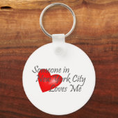 ニューヨークの誰かが私を愛している キーホルダー (正面)
