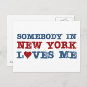 ニューヨークの誰かが私を愛してる ポストカード (正面/裏面)