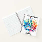 ニューヨークの象徴的なスカイラインとランドマークを発見 ノートブック (内部)