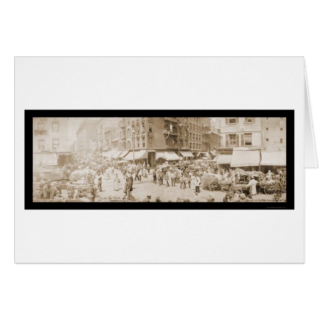 ニューヨークの通りの写真1902年 (正面横)
