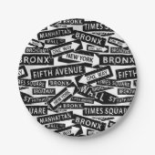 ニューヨークの通り名、NYCの有名な場所 ペーパープレート (正面)