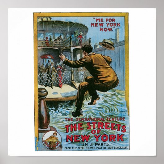 「ニューヨークの通り」 ポスター (正面)