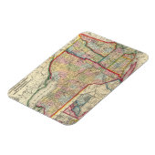 ニューヨークの郡州の地図 マグネット (左側)