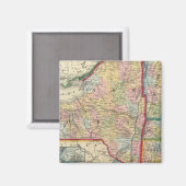 ニューヨークの郡州の地図 マグネット (正面/裏面)