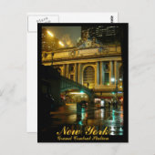 ニューヨークの郵便はがきの壮大な中央記念品カード ポストカード (正面/裏面)