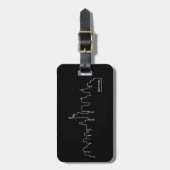 ニューヨークの都市景観 ラゲッジタグ (正面縦)