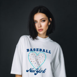 ニューヨークの野球ファン Tシャツ