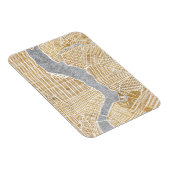 ニューヨークの金箔を施した都市の地図 マグネット (右側)