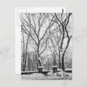 ニューヨークの雪 ポストカード (正面/裏面)