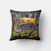 ニューヨークの黄色いタクシー クッション (裏面)