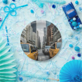 ニューヨークの黄色いタクシー ペーパープレート (パーティー)