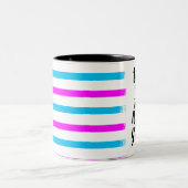 ニューヨークの黒に私に11のozのツートーンマグを持って行って下さい ツートーンマグカップ (中央)