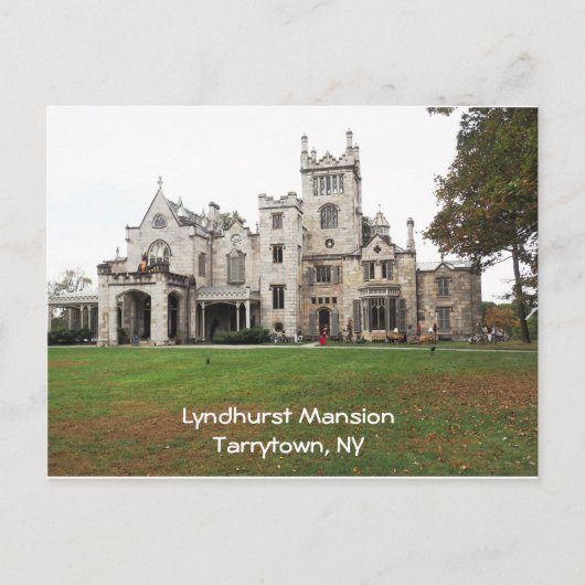 ニューヨークのLyndhurst Mansion in Tarrytown ポストカード (正面)