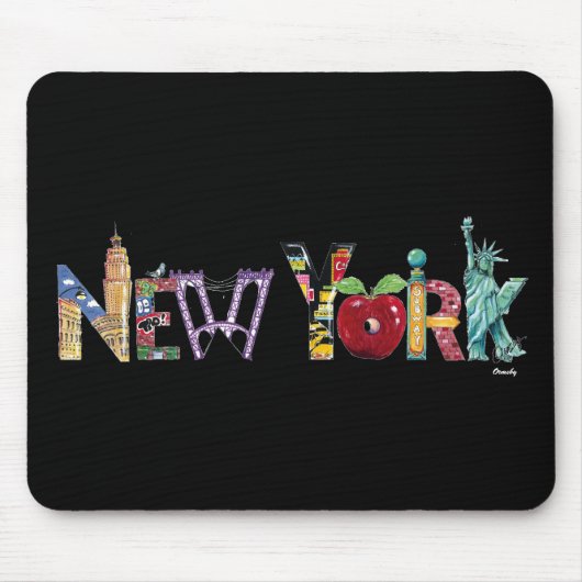 ニューヨークのmousepad マウスパッド (正面)