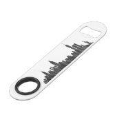 ニューヨークのNYのスカイラインペイントブラシ- スピード栓抜き (裏面アングル)