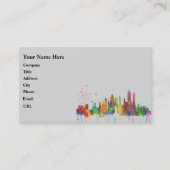 ニューヨークのNYのスカイライン-名刺 名刺 (正面)