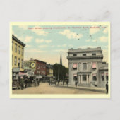 ニューヨークのPeekskillのメインヴィンテージ ポストカード (正面)