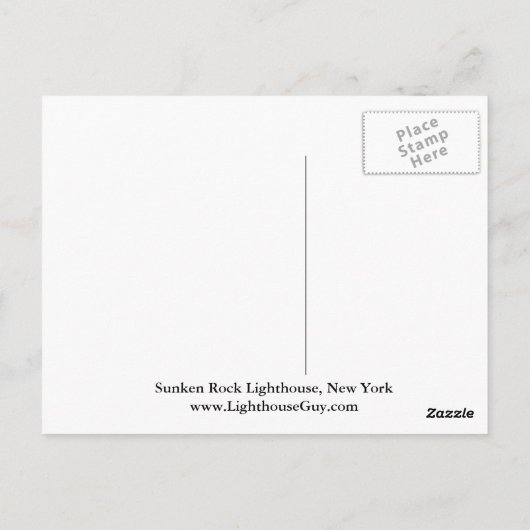 ニューヨークはがきサンケンロックライトハウス ポストカード (裏面)