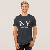 ニューヨークは過大評価 トライブレンドTシャツ (正面全面)