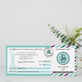 ニューヨークへのクリスマスプレゼント搭乗券 招待状 (スタンド正面)