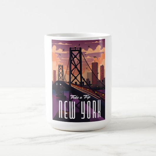 ニューヨークへの旅行 コーヒーマグカップ (中央)