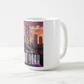ニューヨークへの旅行 コーヒーマグカップ (正面右)