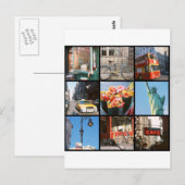 ニューヨークへの海外旅行 ポストカード (正面/裏面)