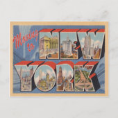 ニューヨークへの移動NYヴィンテージの変更 案内ポストカード (正面)