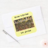 ニューヨークへようこそバッグシール スクエアシール (封筒)