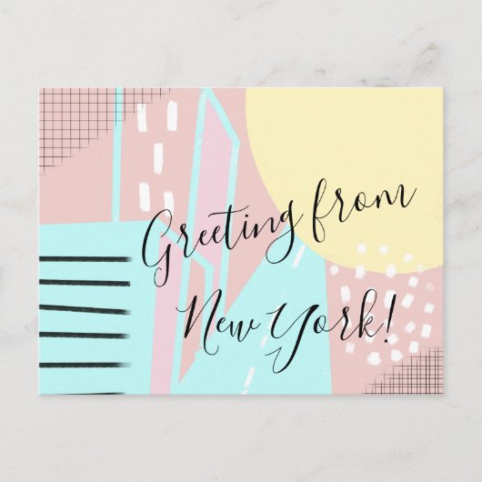 ニューヨークへ引越した ポストカード (正面)