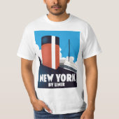 ニューヨークへ船旅 Tシャツ (正面)