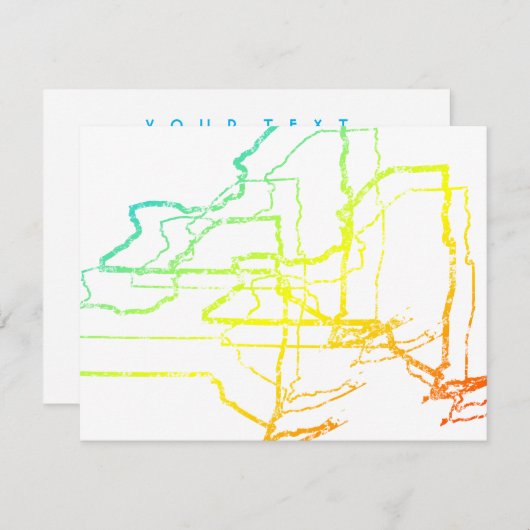 ニューヨークぼやけチル 招待状 (正面/裏面)