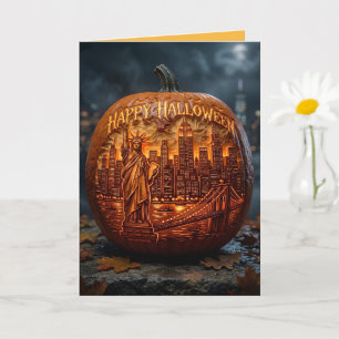 ニューヨークをテーマにしたハッピーハロウィン カード
