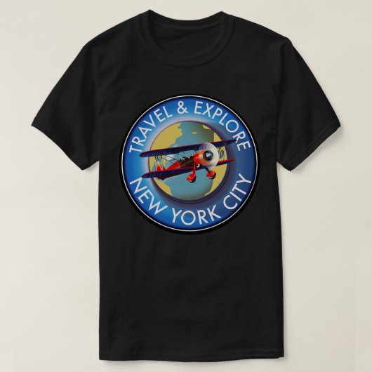 ニューヨークを旅する Tシャツ (デザイン正面)