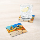 ニューヨークアイスリンクセントラルパークウォッチ スクエアペーパーコースター (インサイチュ)