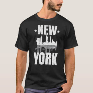 ニューヨークアメリカ旅行ニューヨーカー帝国スタット Tシャツ