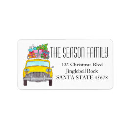 ニューヨークイエロータクシーキャブクリスマスギフト ラベル