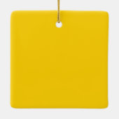 ニューヨークイエロータクシーキャブドライバおもしろい セラミックオーナメント (裏面)