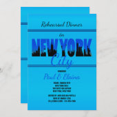ニューヨークインブルー招待状 招待状 (正面/裏面)
