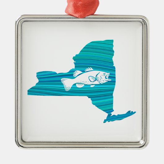 ニューヨークウェーブ魚釣り メタルオーナメント (正面)