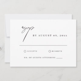 ニューヨークウォーターカラーイラストレーションウェディングRSVP カード