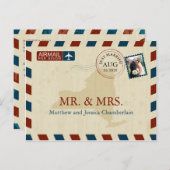 ニューヨークエアメール | 結婚感謝 ポストカード (正面/裏面)